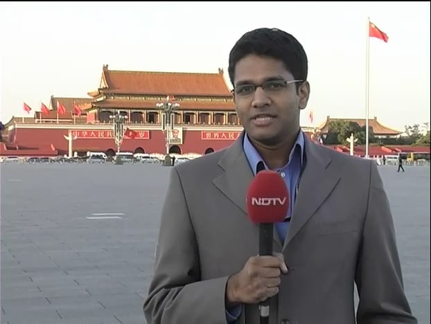 Rahul Venkit reporting for NDTV in Beijing